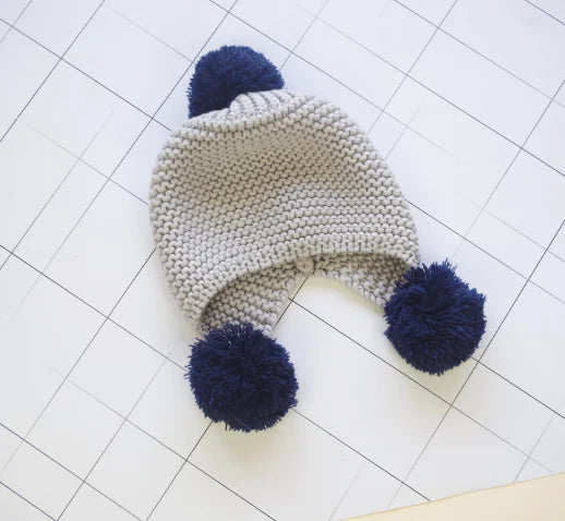 Warm Knitted Woolen Hat for Kids with Ear Protection