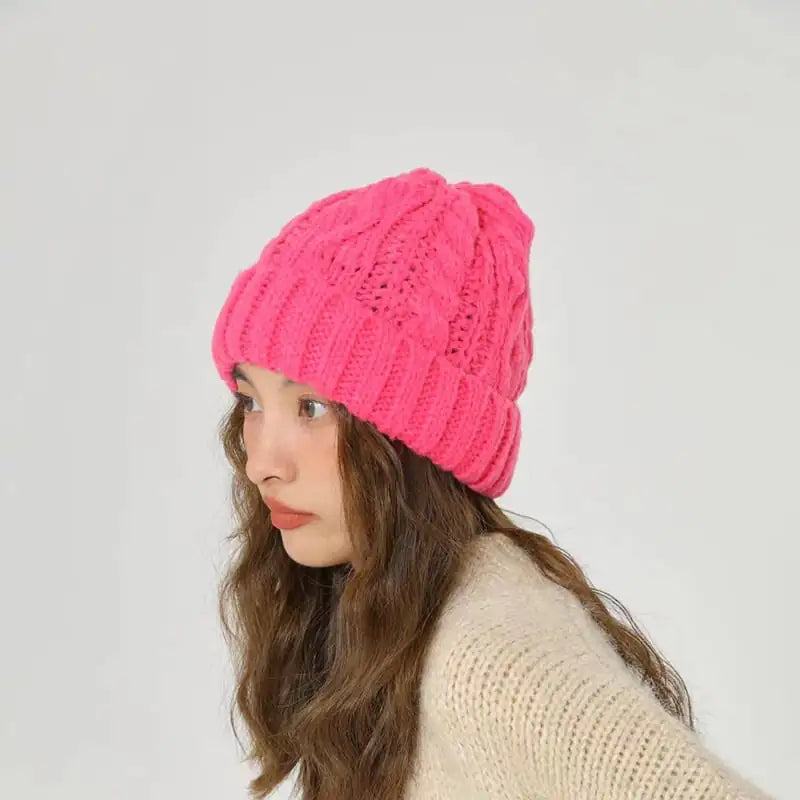 Women's Retro Solid Knitted Casual Versatile Hat